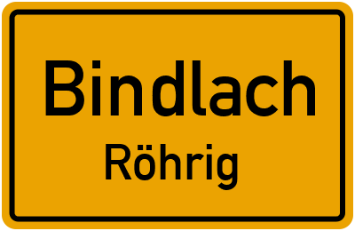 Straßenverzeichnis Bindlach Röhrig