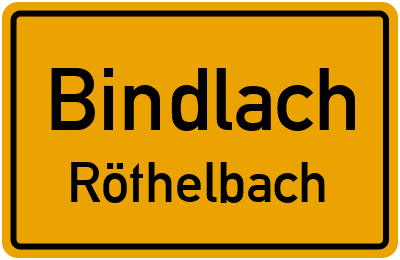Straßenverzeichnis Bindlach Röthelbach