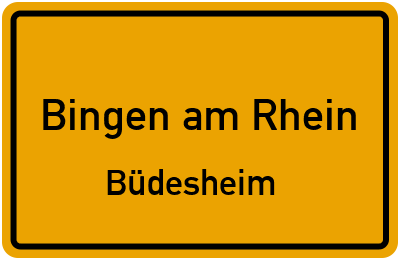 Straßenverzeichnis Bingen am Rhein Büdesheim