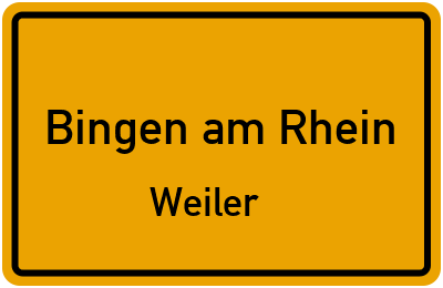 Straßenverzeichnis Bingen am Rhein Weiler