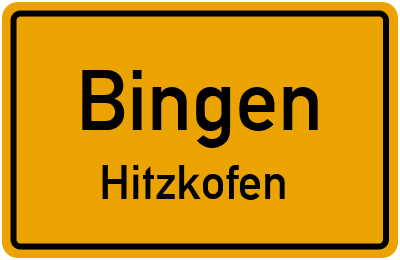 Straßenverzeichnis Bingen Hitzkofen