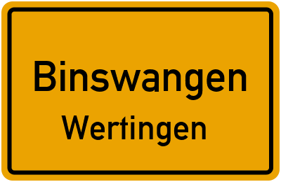 Straßenverzeichnis Binswangen Wertingen