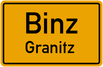 Straßenverzeichnis Binz Granitz