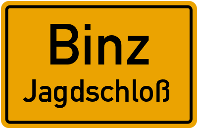 Straßenverzeichnis Binz Jagdschloß