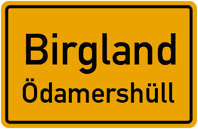 Straßenverzeichnis Birgland Ödamershüll