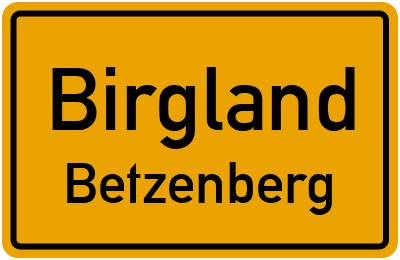Ortsschild Birgland Betzenberg