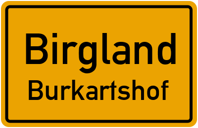 Straßenverzeichnis Birgland Burkartshof