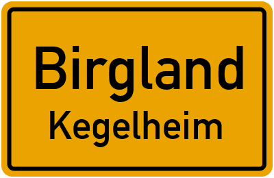 Straßenverzeichnis Birgland Kegelheim