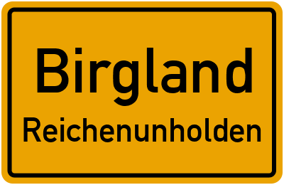 Straßenverzeichnis Birgland Reichenunholden