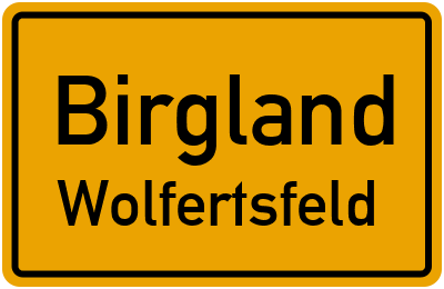 Straßenverzeichnis Birgland Wolfertsfeld