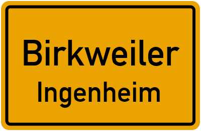 Straßenverzeichnis Birkweiler Ingenheim