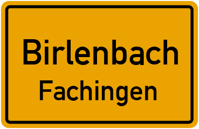 Straßenverzeichnis Birlenbach Fachingen