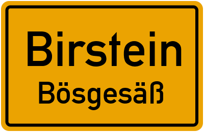 Straßenverzeichnis Birstein Bösgesäß