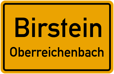 Ortsschild Birstein Oberreichenbach