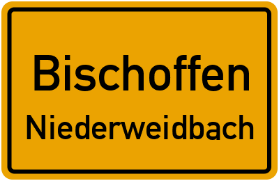 Straßenverzeichnis Bischoffen Niederweidbach