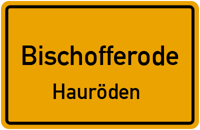 Straßenverzeichnis Bischofferode Hauröden