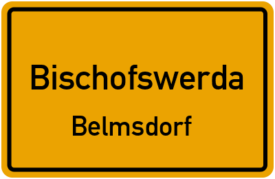 Straßenverzeichnis Bischofswerda Belmsdorf