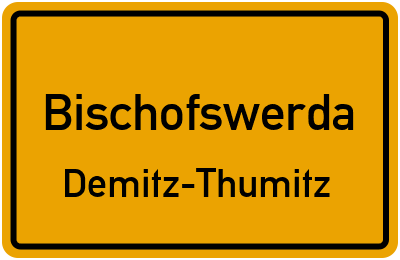 Straßenverzeichnis Bischofswerda Demitz-Thumitz