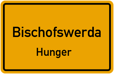 Straßenverzeichnis Bischofswerda Hunger
