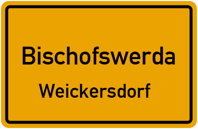 Straßenverzeichnis Bischofswerda Weickersdorf