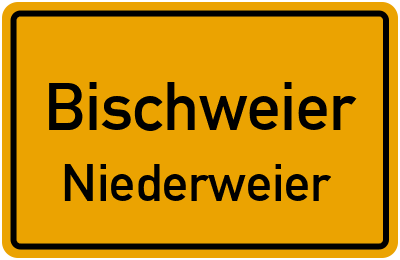 Straßenverzeichnis Bischweier Niederweier