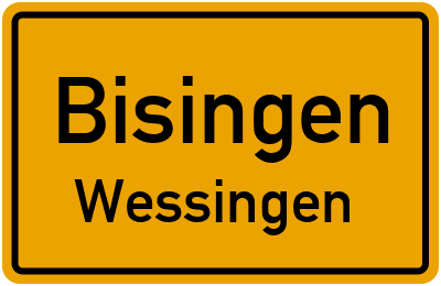 Ortsschild Bisingen Wessingen