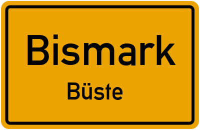 Straßenverzeichnis Bismark Büste