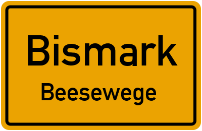 Straßenverzeichnis Bismark Beesewege