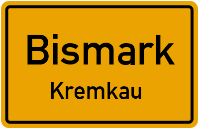 Straßenverzeichnis Bismark Kremkau