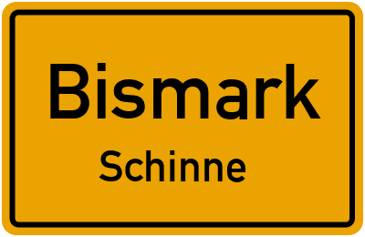 Straßenverzeichnis Bismark Schinne