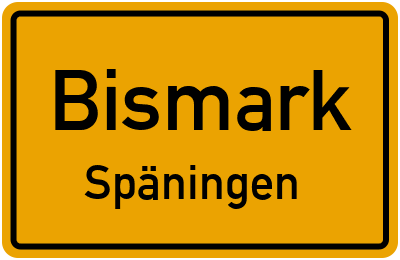 Straßenverzeichnis Bismark Späningen