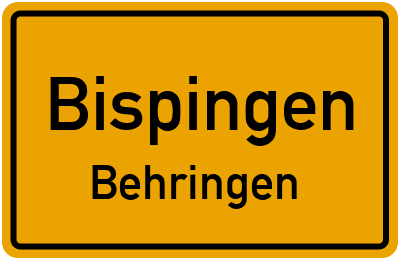 Ortsschild Bispingen Behringen