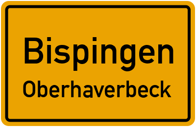 Ortsschild Bispingen Oberhaverbeck