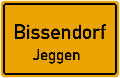 Ortsschild Bissendorf Jeggen