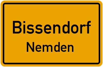 Straßenverzeichnis Bissendorf Nemden