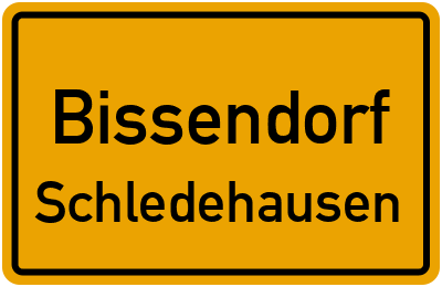 Ortsschild Bissendorf Schledehausen