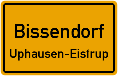 Ortsschild Bissendorf Uphausen-Eistrup