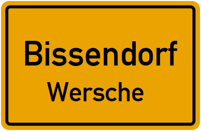 Straßenverzeichnis Bissendorf Wersche