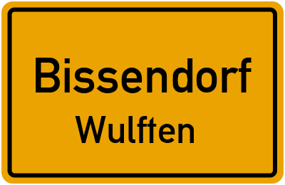 Ortsschild Bissendorf Wulften