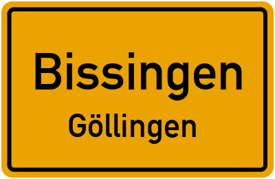 Straßenverzeichnis Bissingen Göllingen
