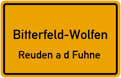 Straßenverzeichnis Bitterfeld-Wolfen Reuden a d Fuhne