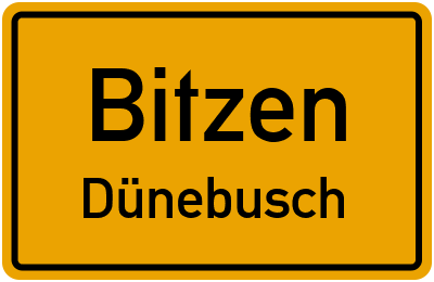 Straßenverzeichnis Bitzen Dünebusch