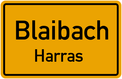 Straßenverzeichnis Blaibach Harras
