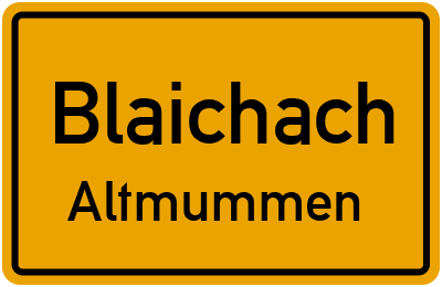 Straßenverzeichnis Blaichach Altmummen