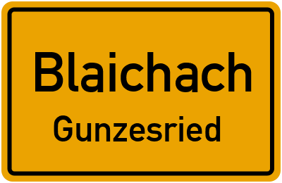 Ortsschild Blaichach Gunzesried