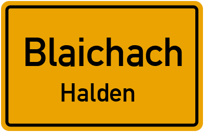 Straßenverzeichnis Blaichach Halden