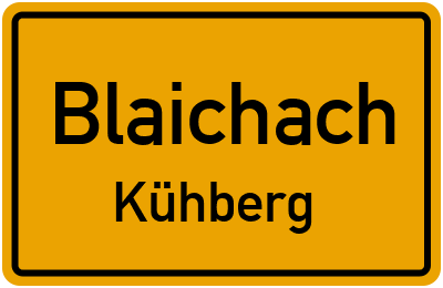 Ortsschild Blaichach Kühberg