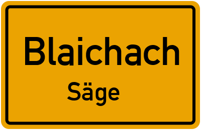 Straßenverzeichnis Blaichach Säge