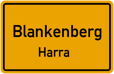 Straßenverzeichnis Blankenberg Harra