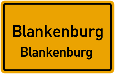 Straßenverzeichnis Blankenburg Blankenburg